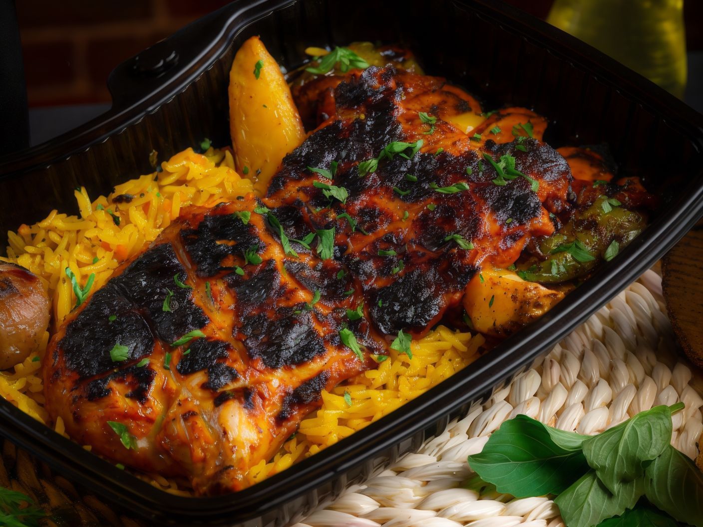 Half Firewood Grilled Boneless Chicken Meal
