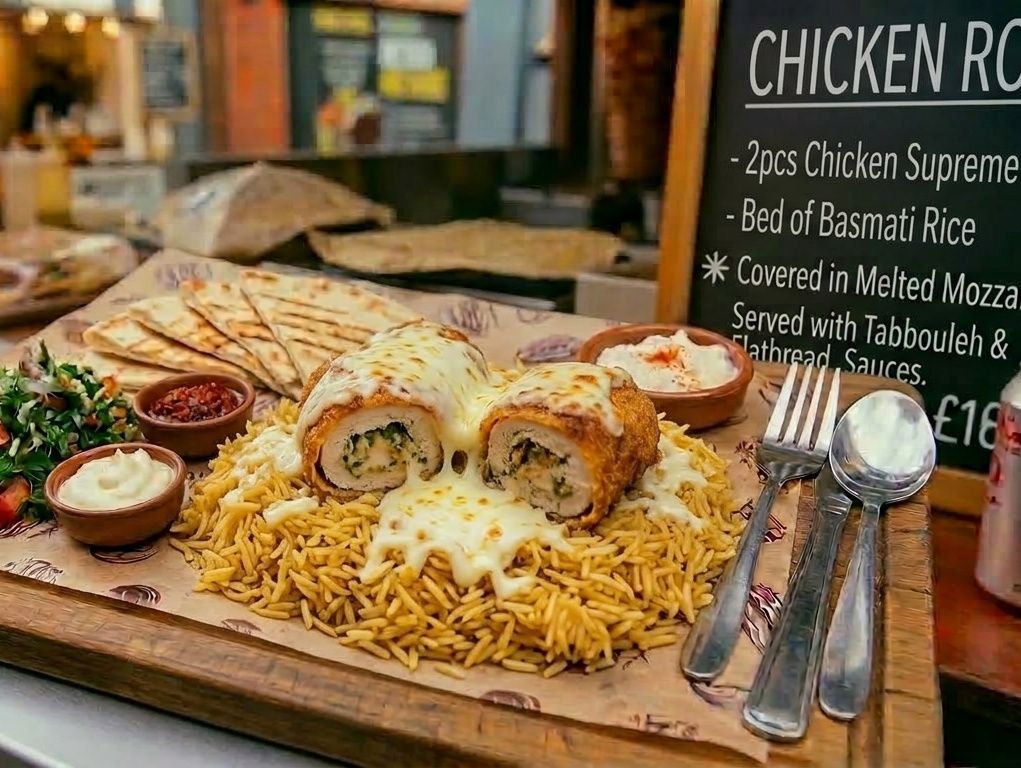 Chicken roll meal