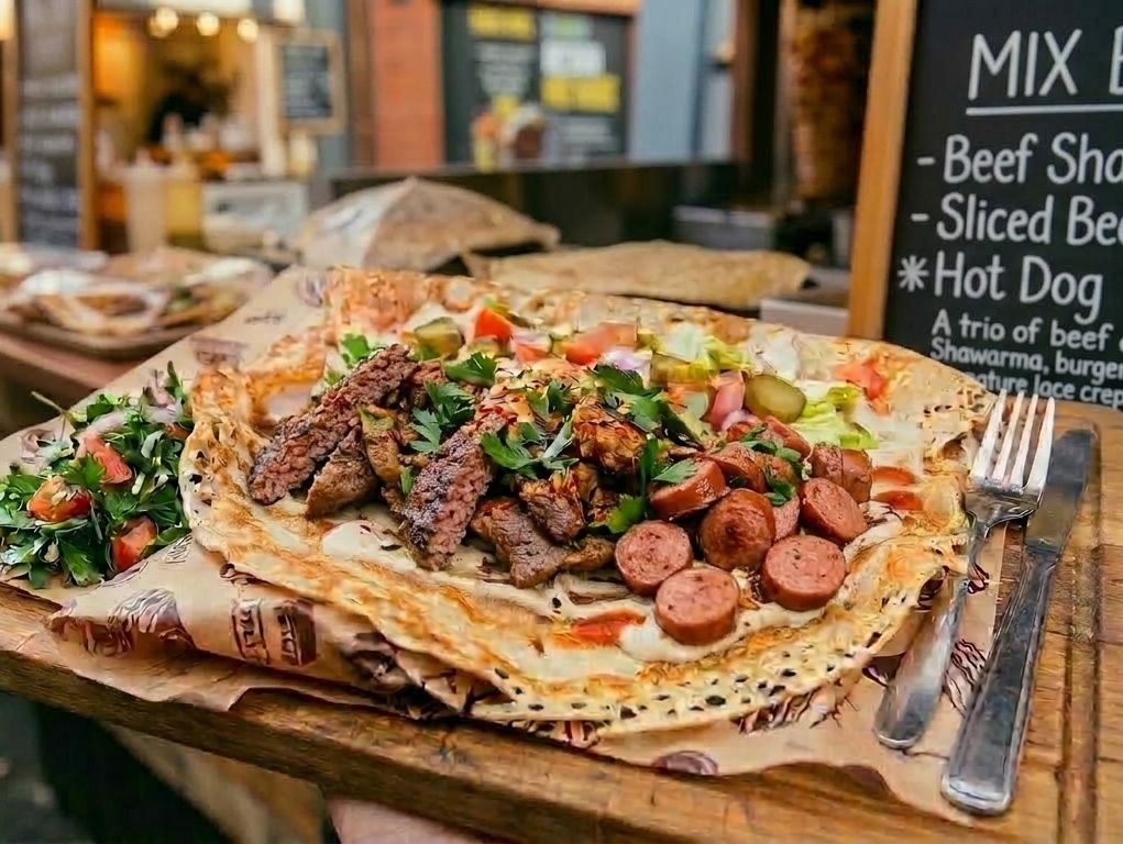 Mix Beef crepe