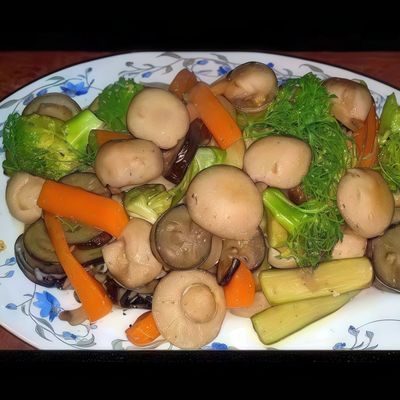Mushroom and vegetables
