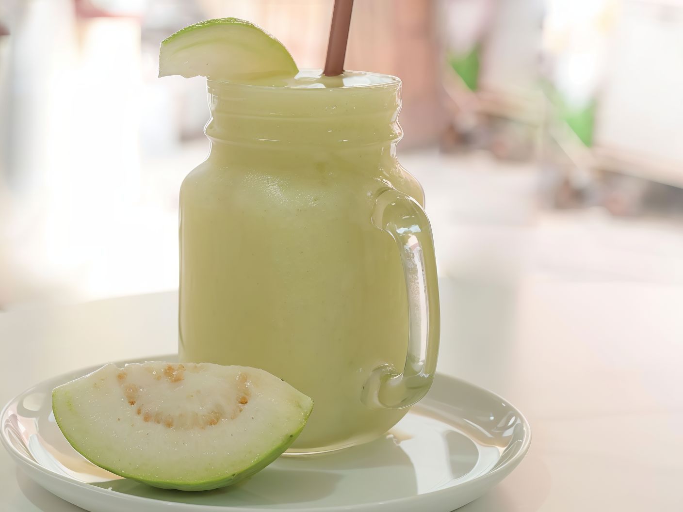 Guava with milk juice
