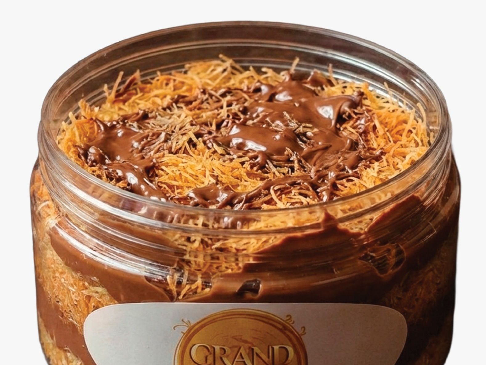 Kunafa jar with chocolate