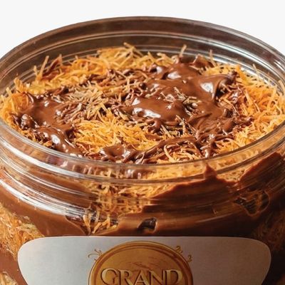 Kunafa jar with chocolate