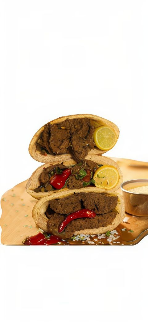 Baladi Liver WIth Bran Sandwich