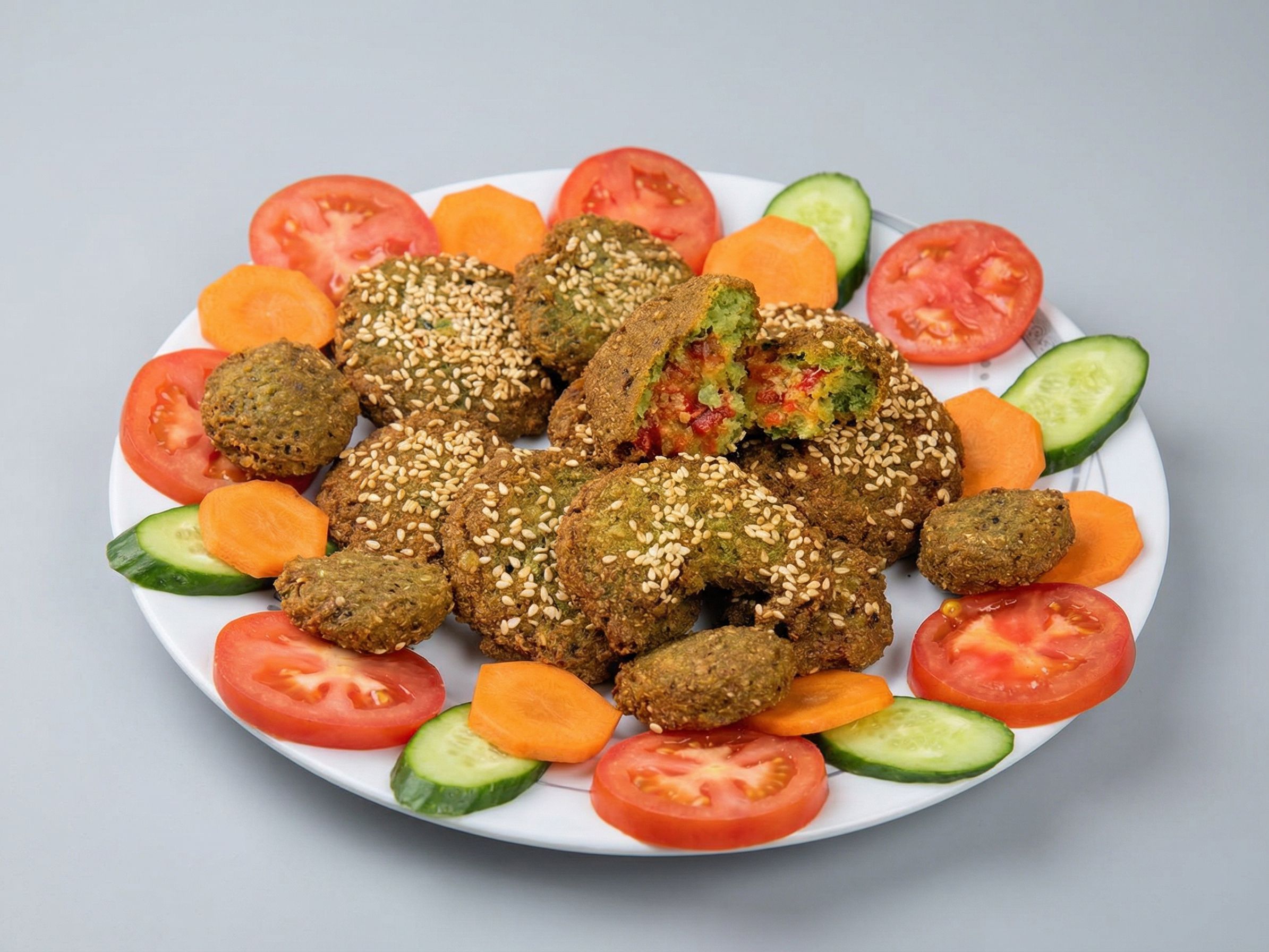 Stuffed Falafel Patty