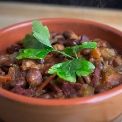 Foul Casserole With Pastrami