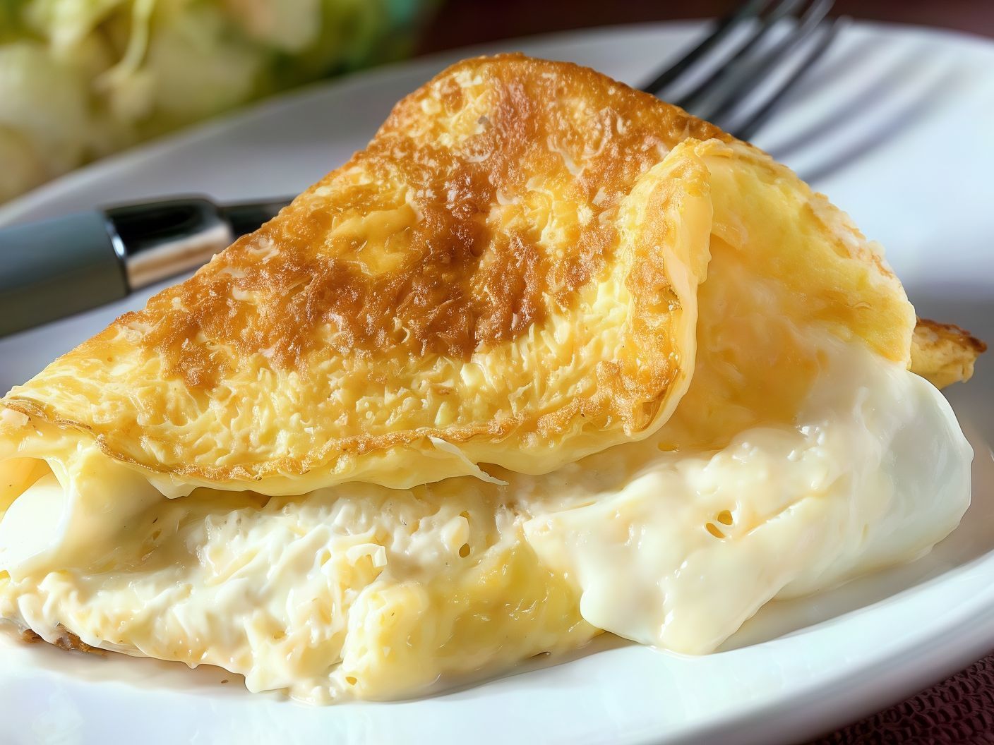 Omelette With Mozzarella Cheese Platter