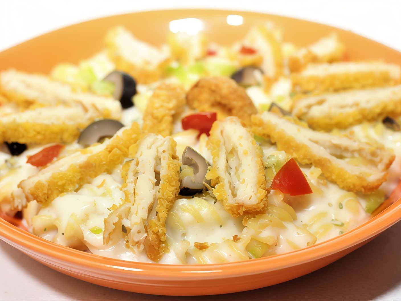 Crunchy Chicken Pasta Pan