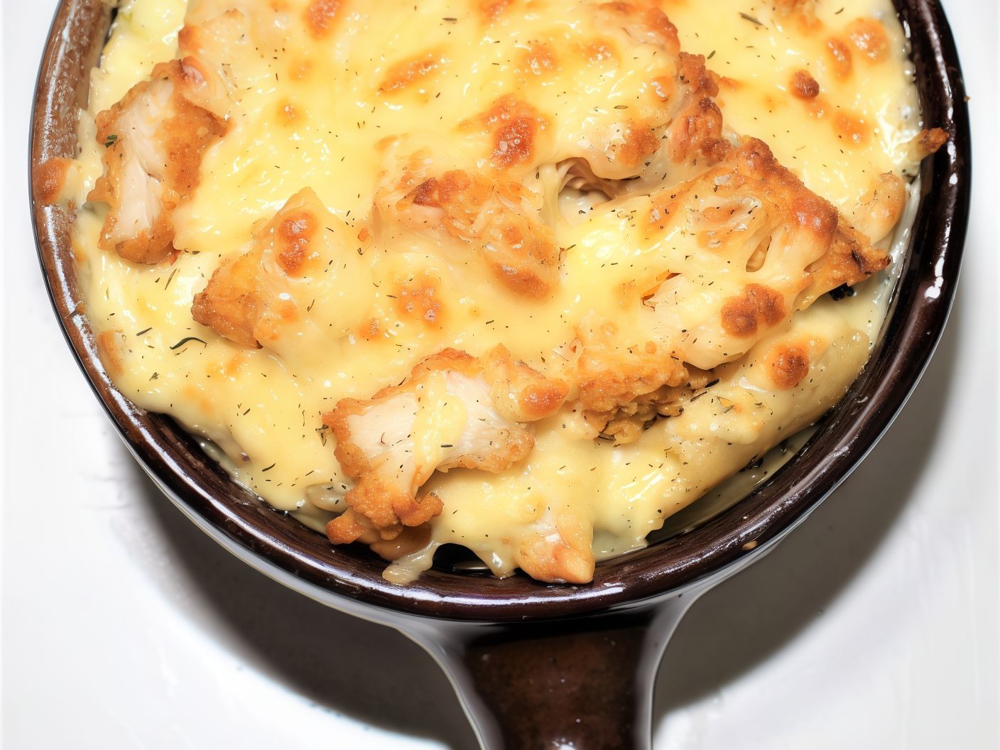 Oven Baked Crunchy Chicken Pasta