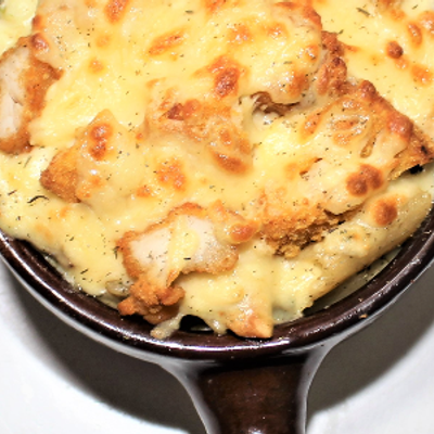 Oven Baked Crunchy Chicken Pasta