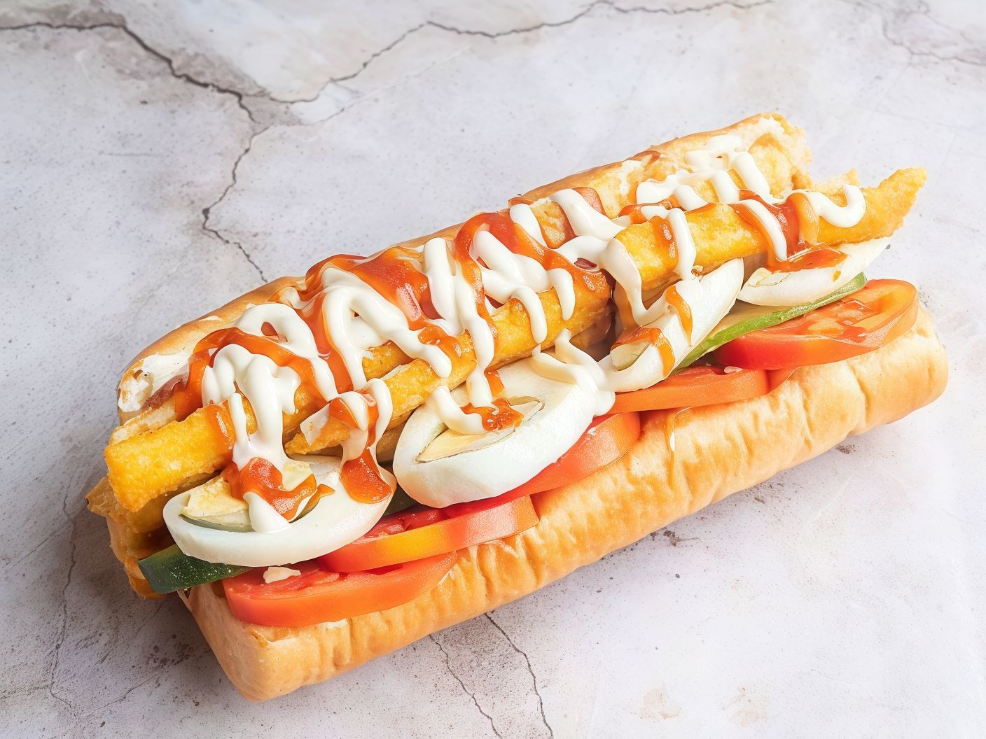 Fried Cheese Jumbo Sandwich