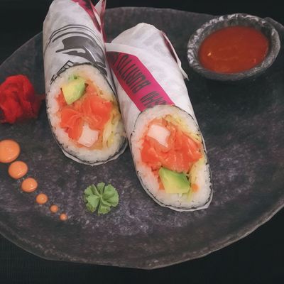 Salmon Mix Burrito