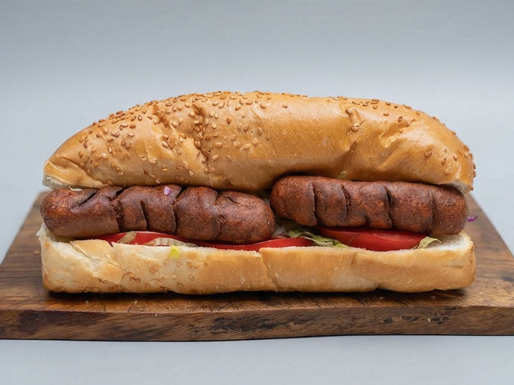 Egg Hot dog sandwich
