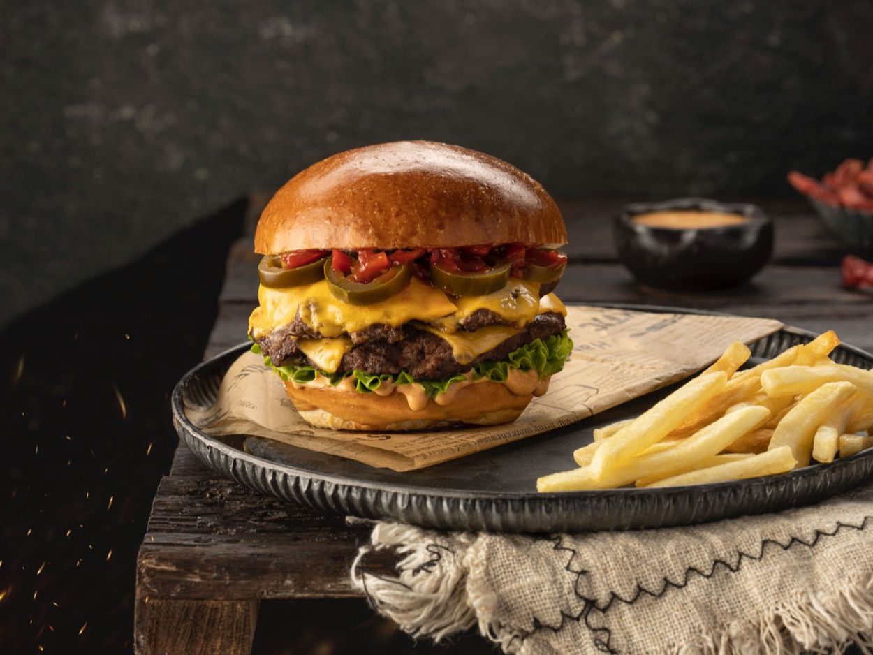 Volcano Beef Burger Sandwich