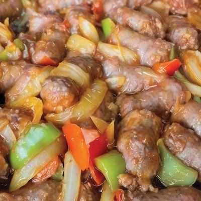 سجق على الصاج