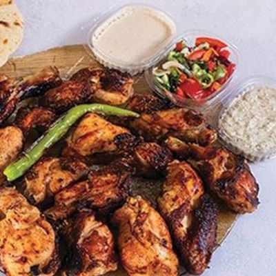 ربع دجاج شيش مشوي