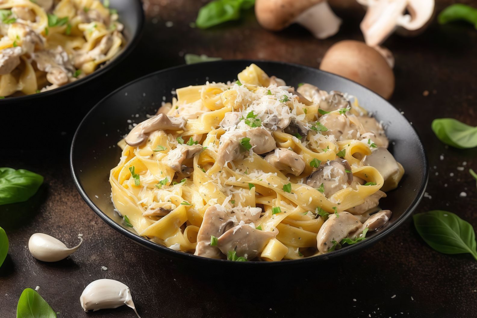 Creamy Chicken And Mushroom Alfredo
