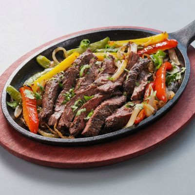 Beef fajita platter