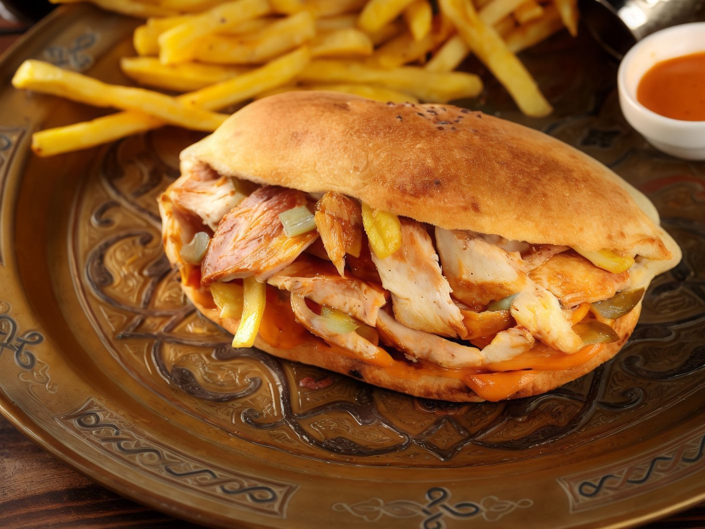 Mexican Chicken Samoon Sandwich