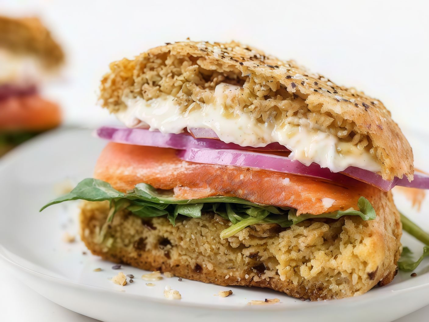 Grilled Breast Sandwich With Oat Bread