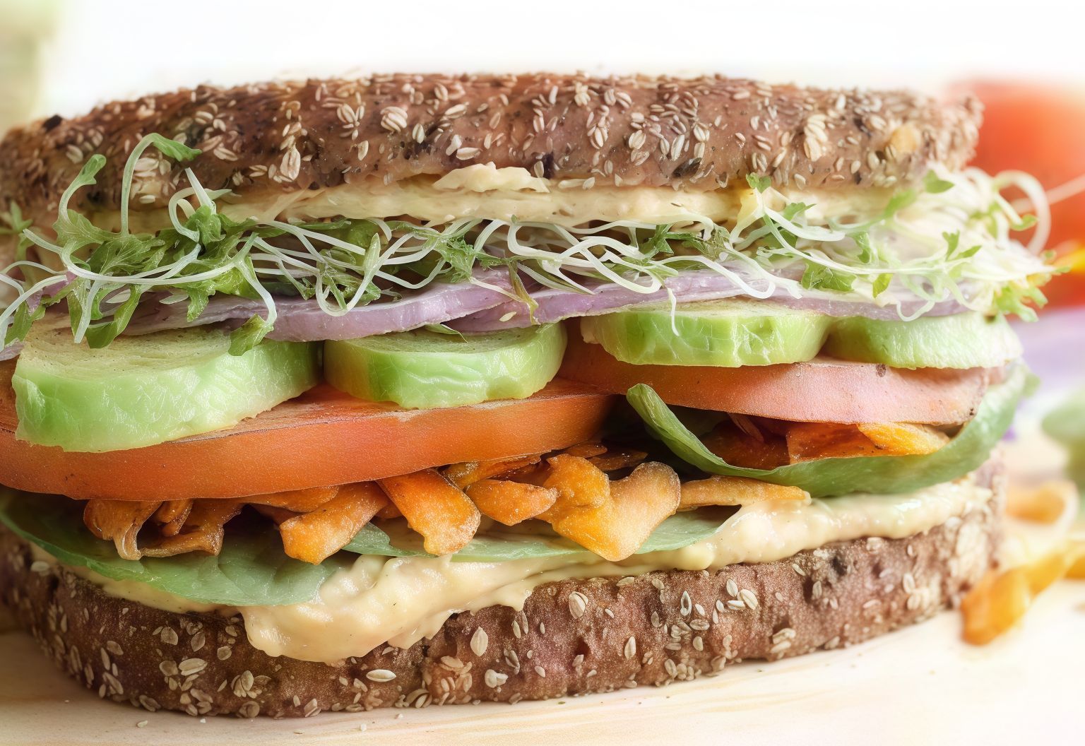 Roast Beef Sandwich With Oat Bread