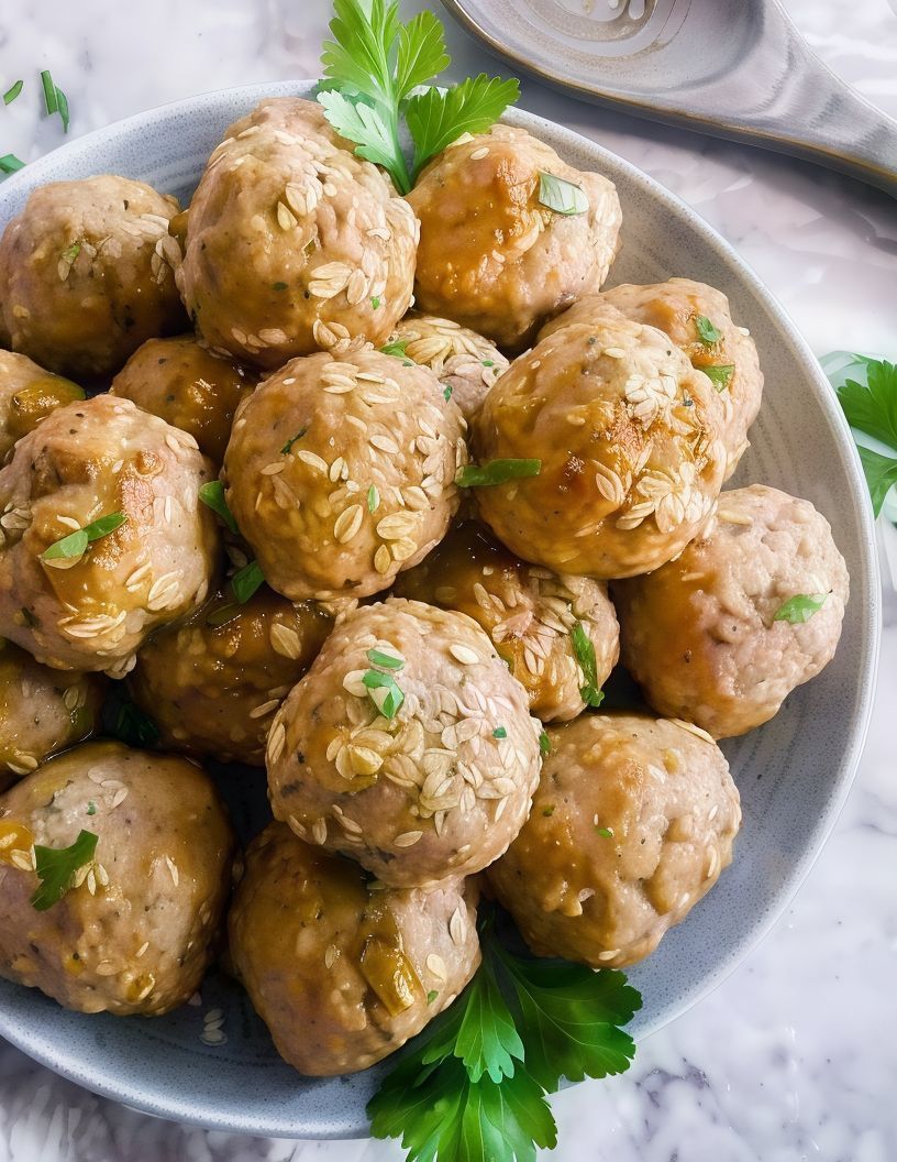 Oatmeal Grilled Meatball Meal