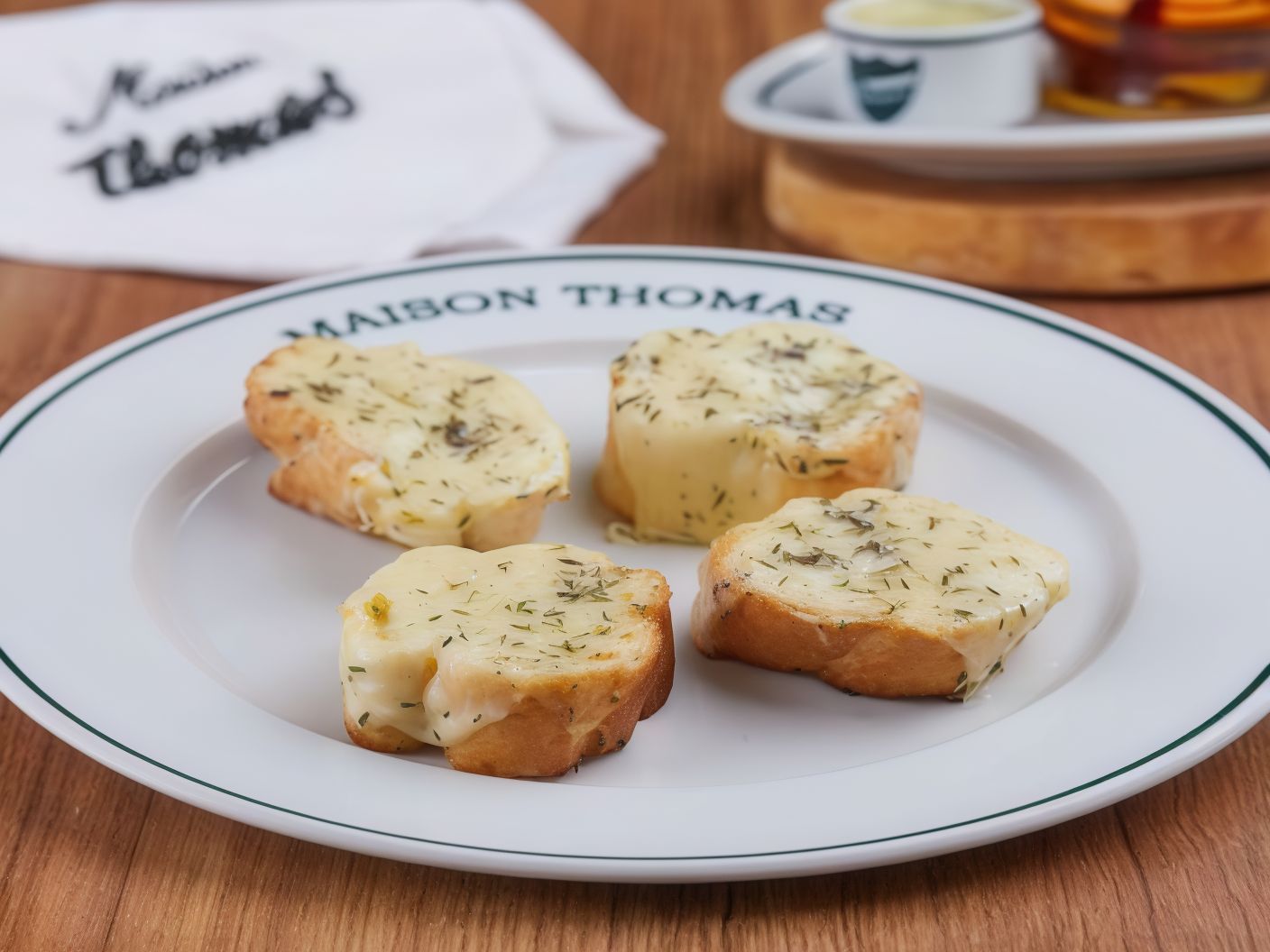 Garlic bread with cheese