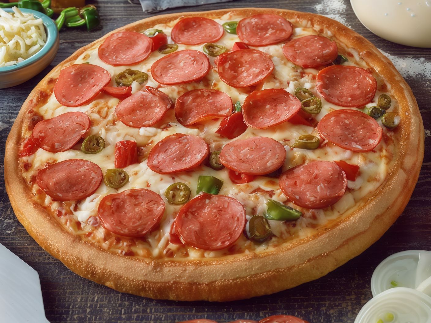 Pepperoni Jalapeno Pizza