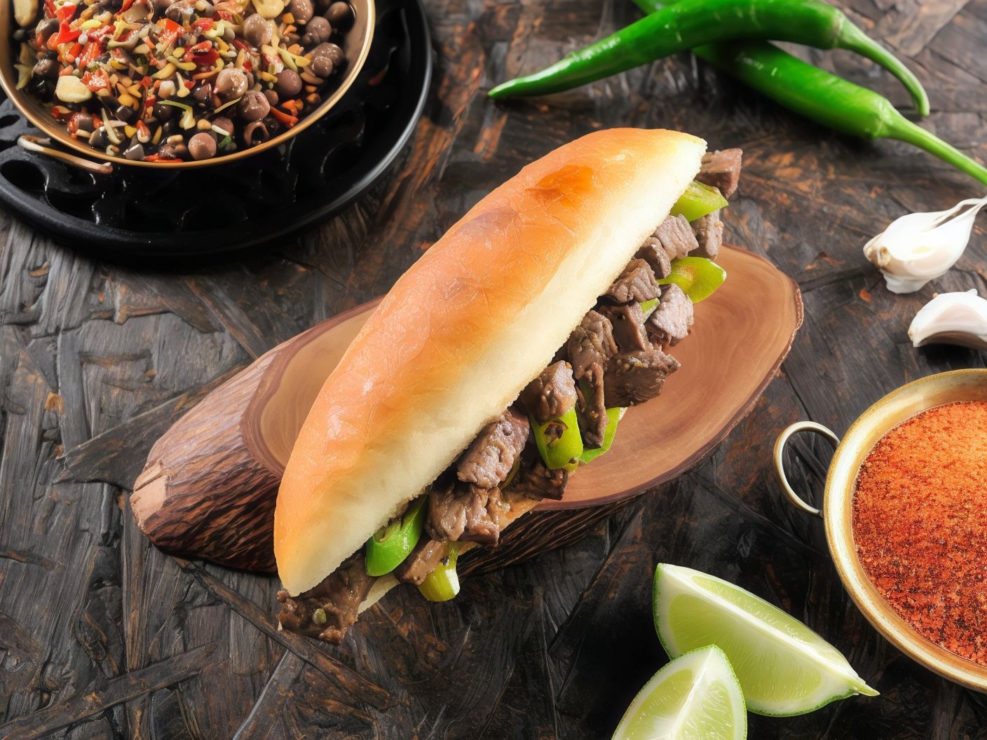 Oriental Liver Sandwich