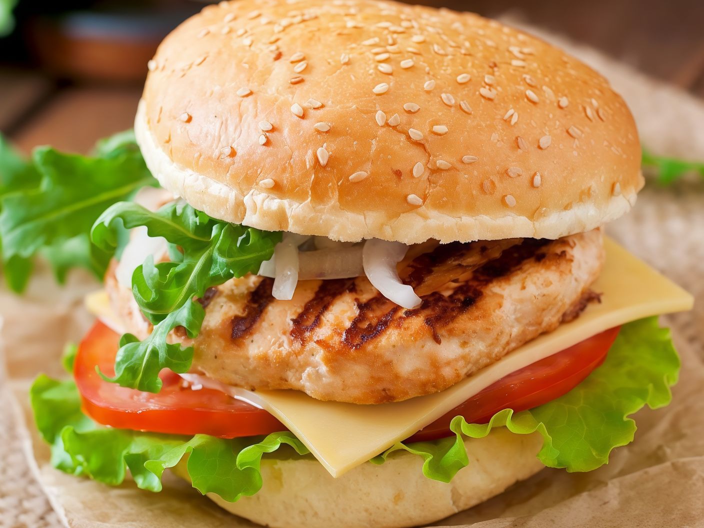 Chicken Burger Sandwich And Get The Second For Free