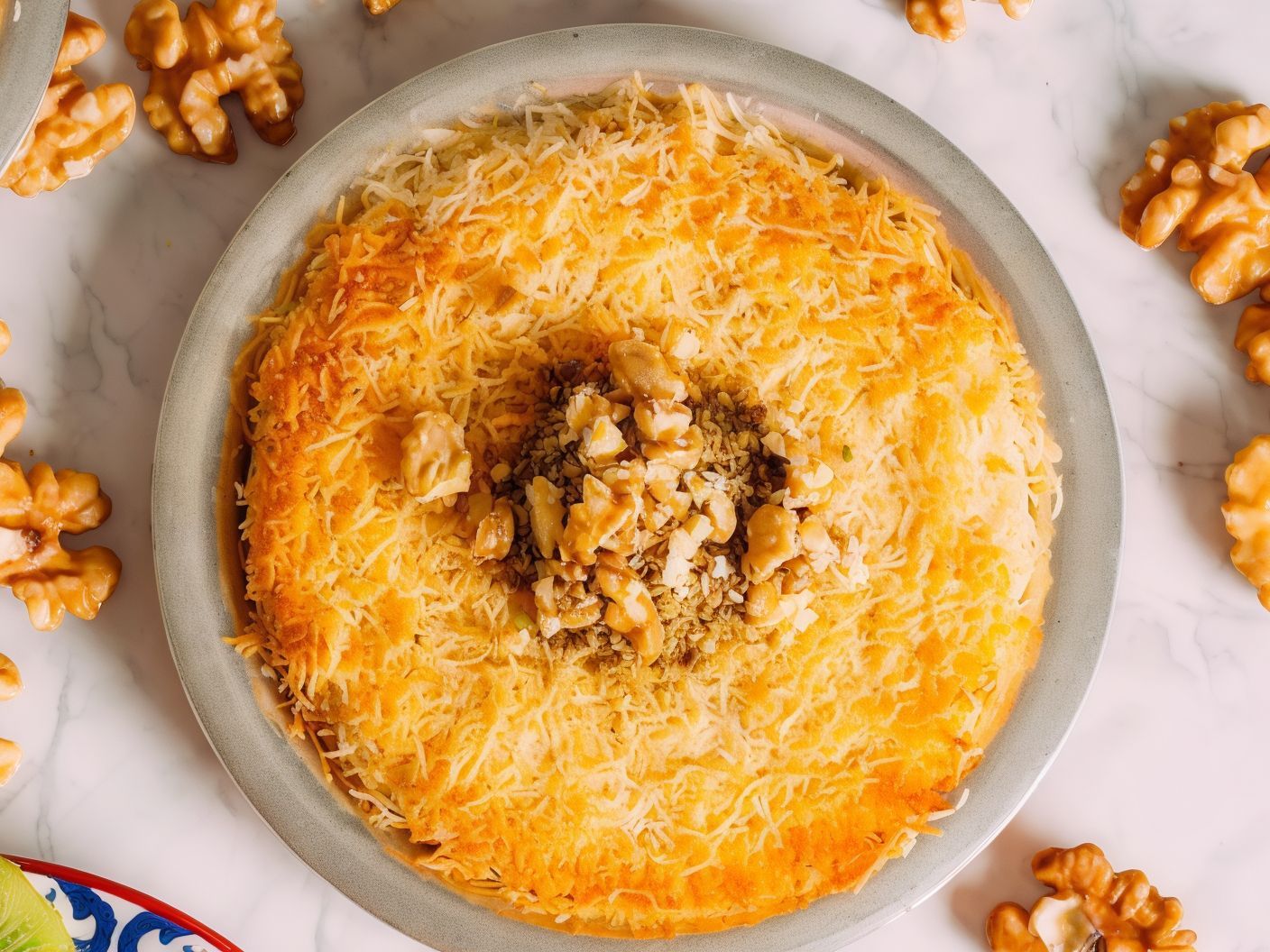 Crunchy Konafa With Walnut