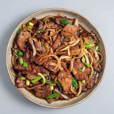 طبق اللحم البقري المنغولي الصيني