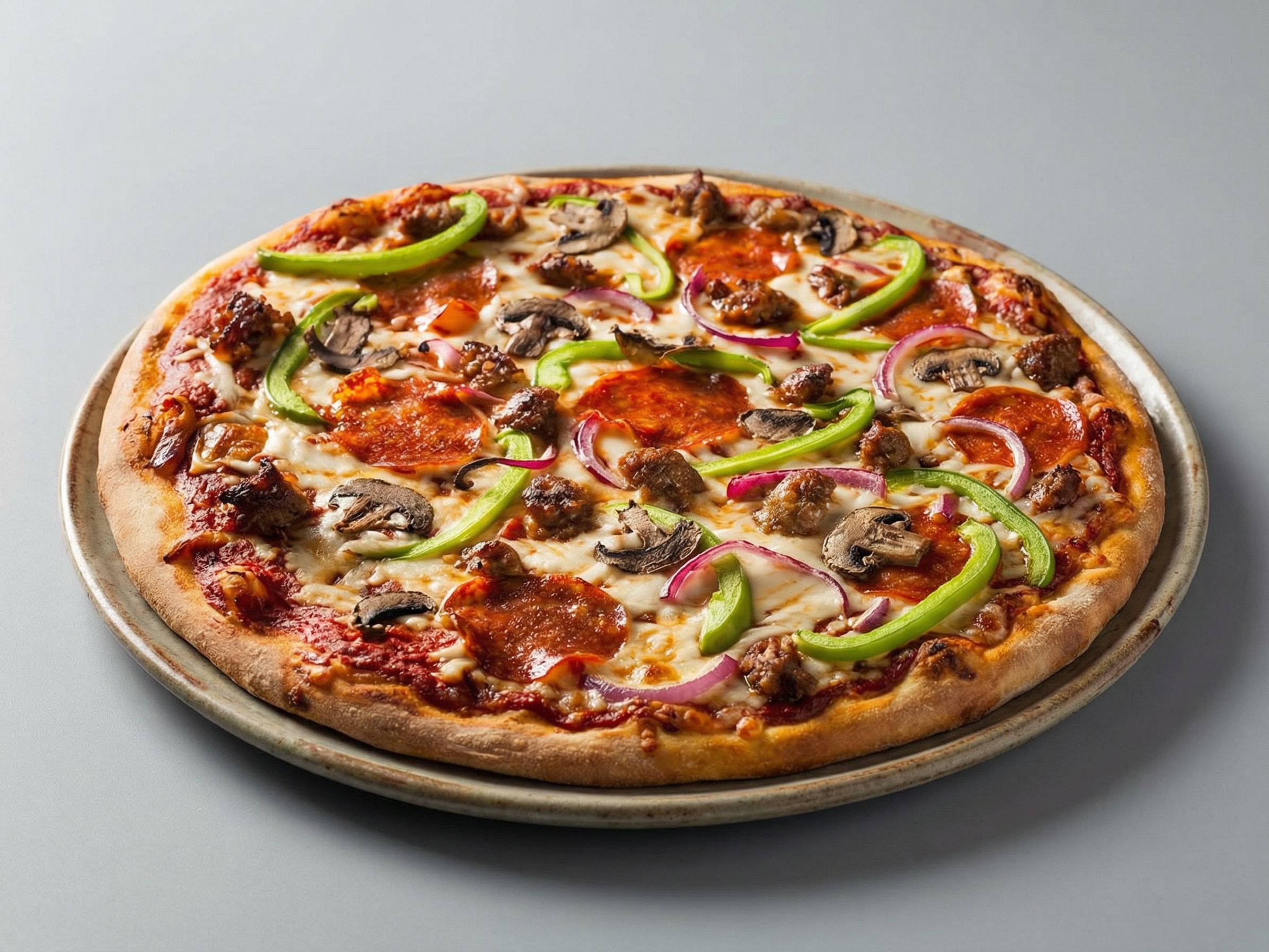 Oriental Sausage Pizza