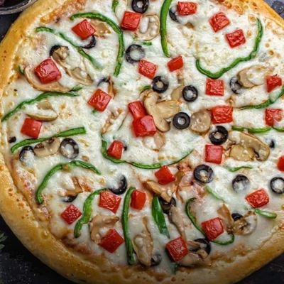 Vegetable and Mushroom Pizza