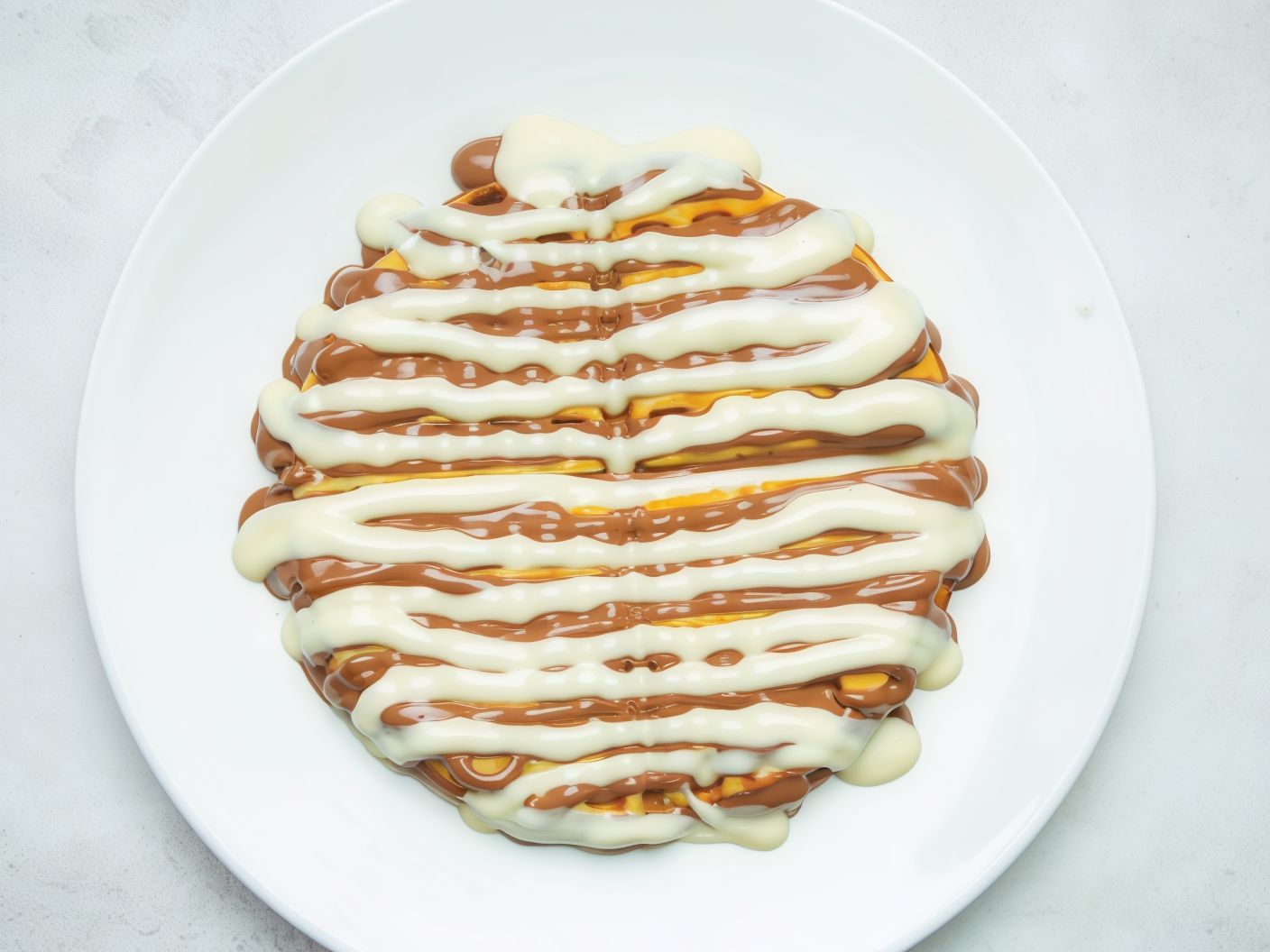 Nutella and White Chocolate Waffle