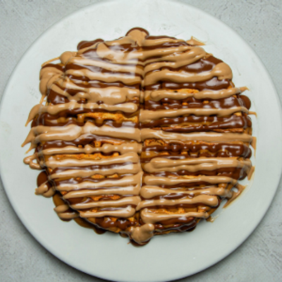 Chocolate Waffle with Nutella and Kinder