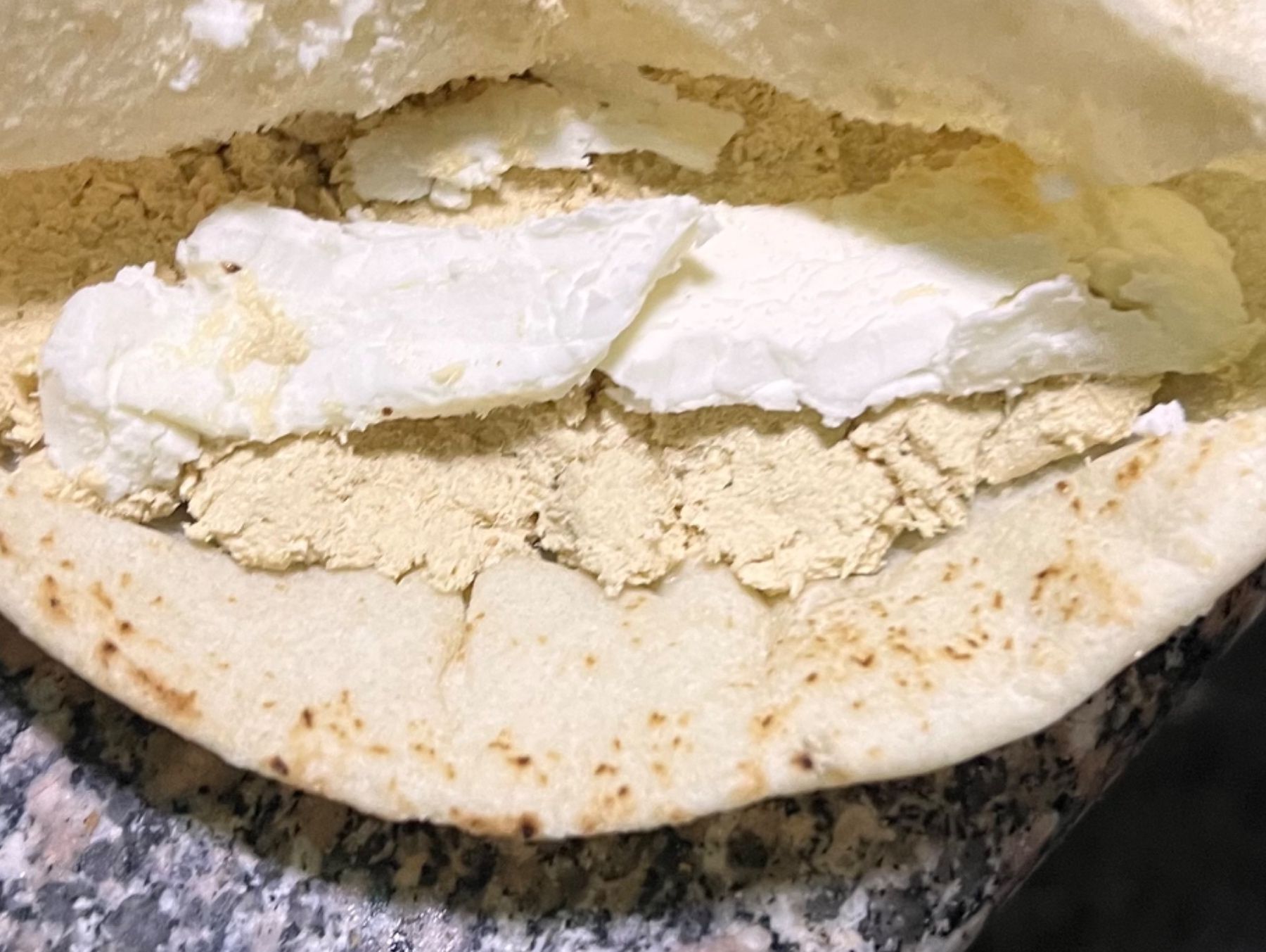 Halawa Sandwich With Baladi Cream Qeshta