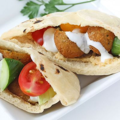 Taamia With Baba Ghannoug Sandwich