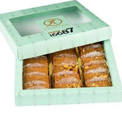 Half Plain Basbosa And Half Hazelnut