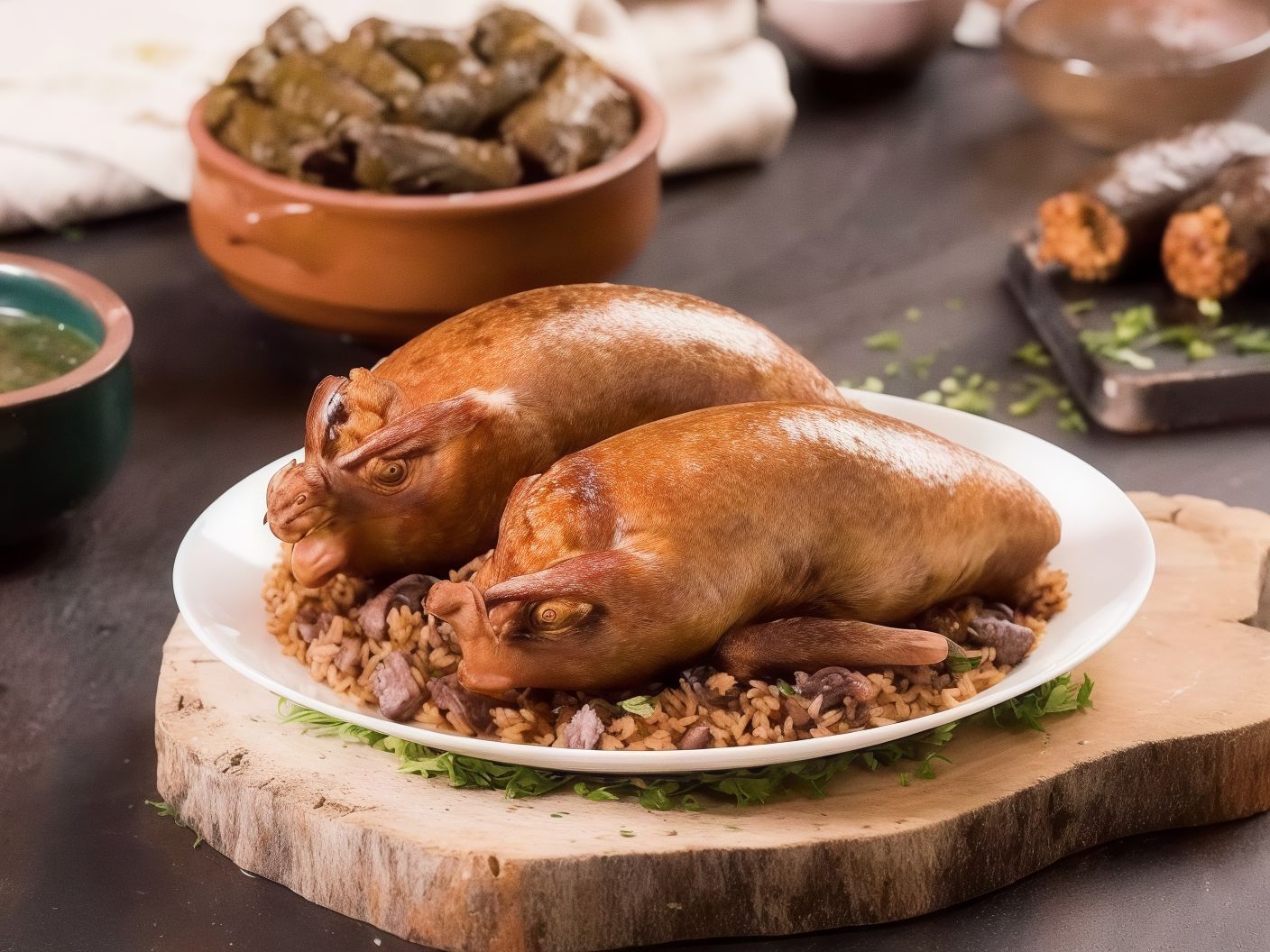 Goz Pigeons Stuffed With Rice