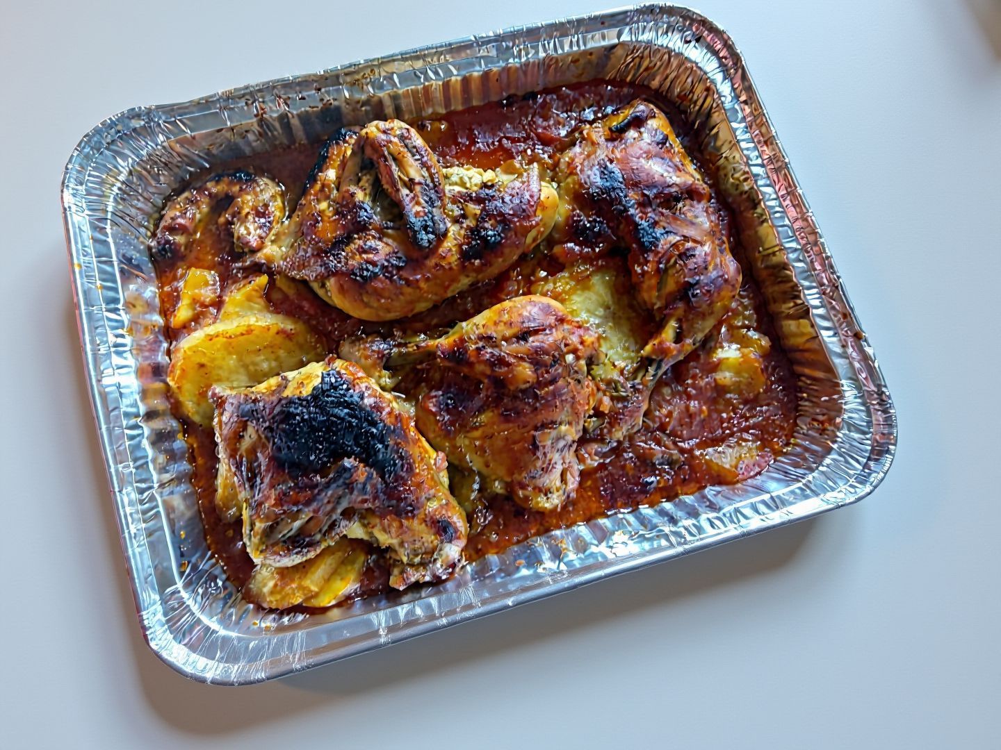 War2et Chicken With Potatoes In Oven