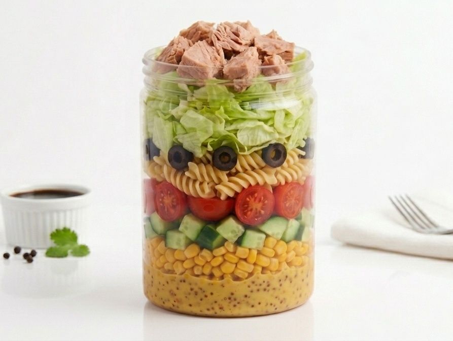 Pasta Tuna Salad Jar