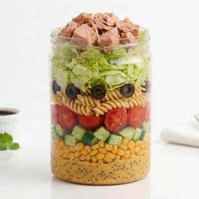 Pasta Tuna Salad Jar