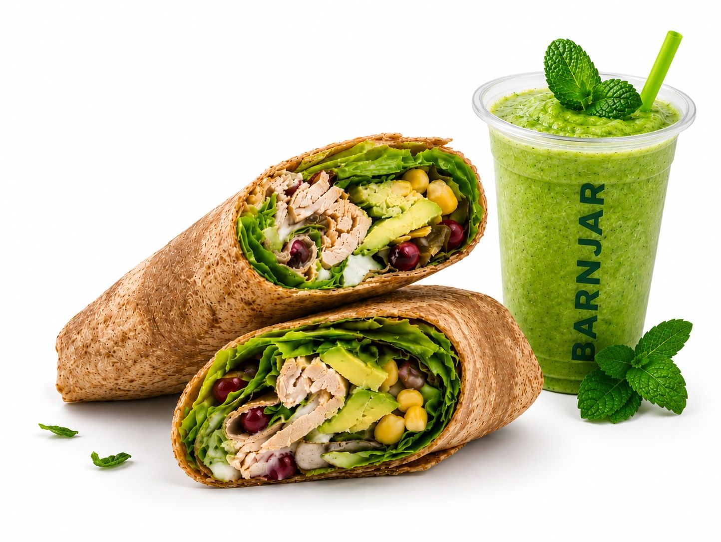Fresh Wrap Deal - Mexican Chicken Wrap with Smoothie