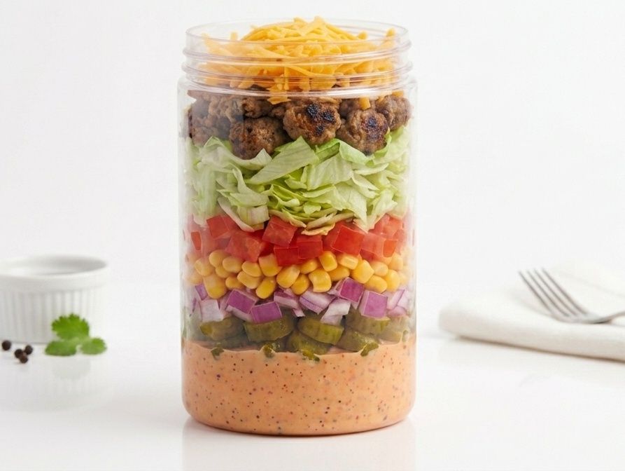 The Beef Tasty Salad Jar