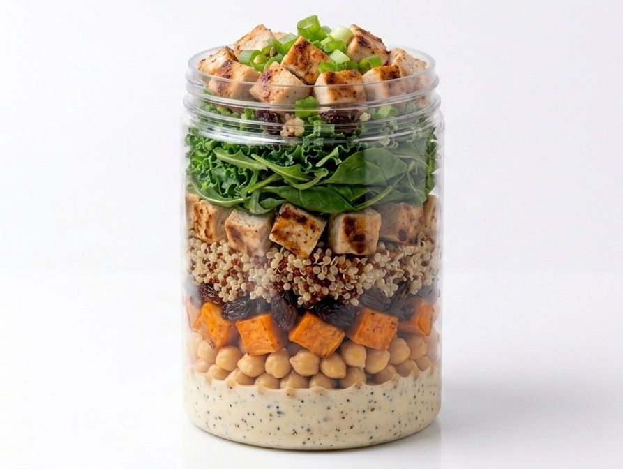 Protein Monster Salad Jar