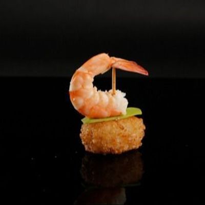 Shrimp Crispy Rice Nigiri Sushi