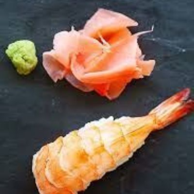 Flaming Shrimp Nigiri Sushi