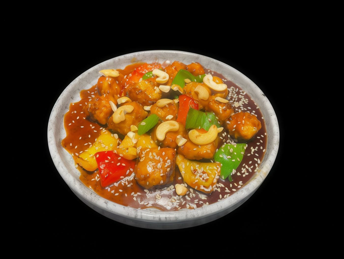 Salmon Cashew Teriyaki