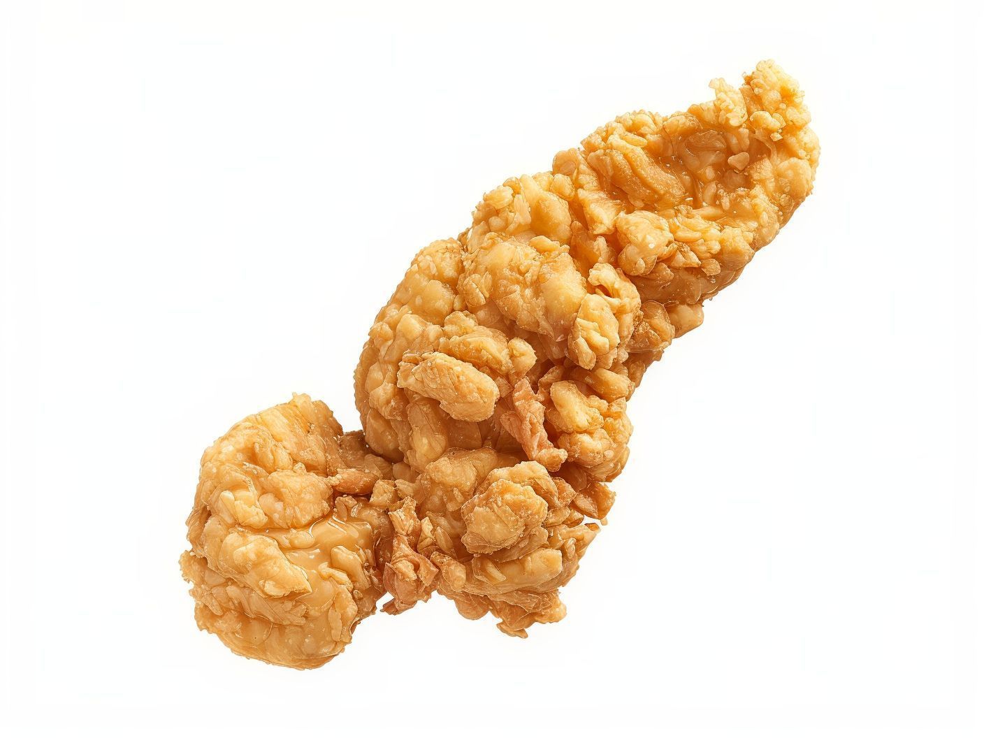 Add a piece of chicken strips